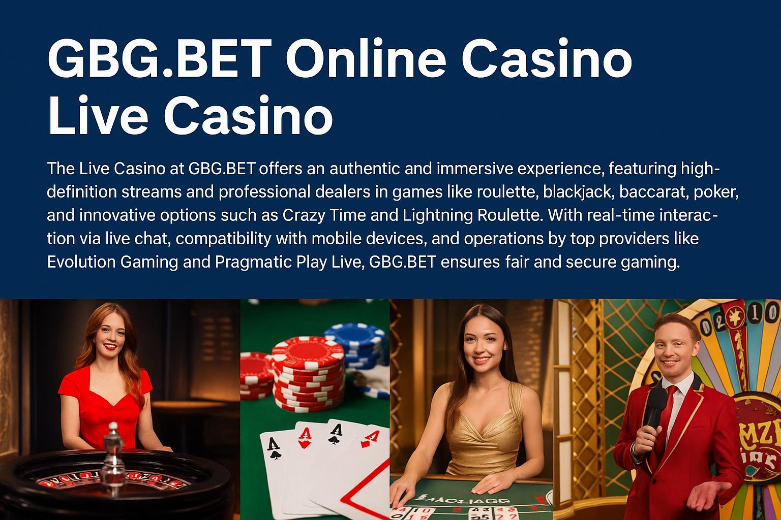 O GBG.BET Live Casino lança promoções regularmente