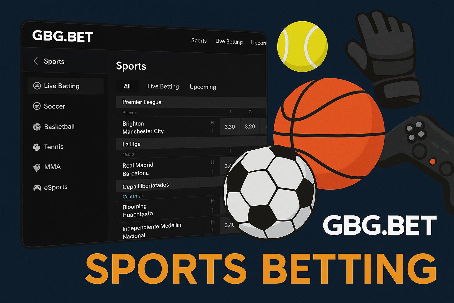 Aposte em apostas esportivas no cassino online GBG.BET  